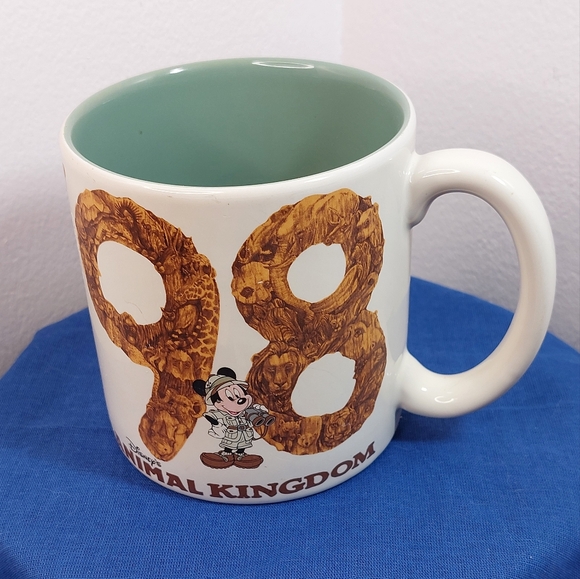 Vintage 1998 Disney's Animal Kingdom Coffee Mug Mickey Safari *Mint - Picture 8 of 8